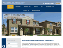 Tablet Screenshot of hensonvillage.com